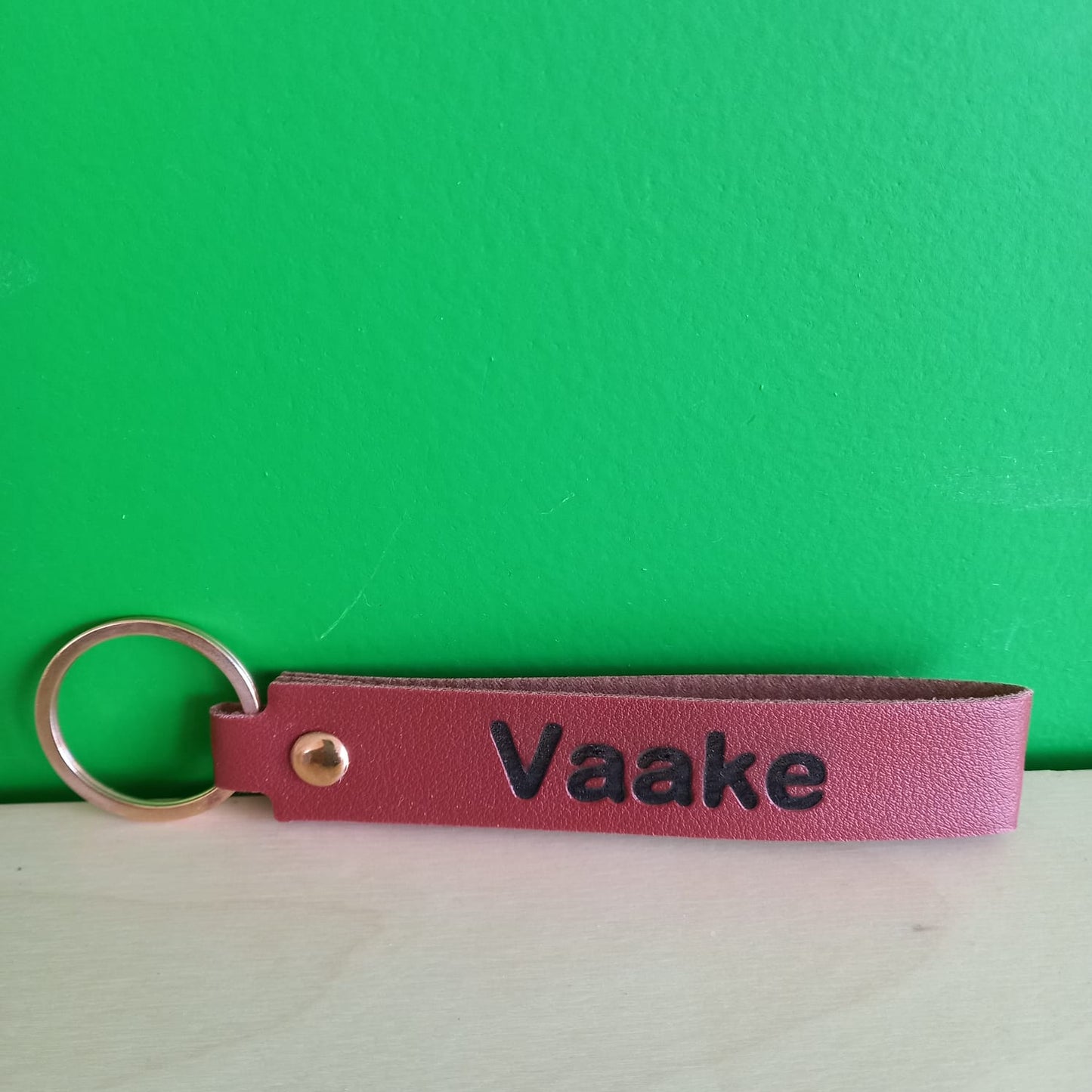 Kunstleren sleutelhanger