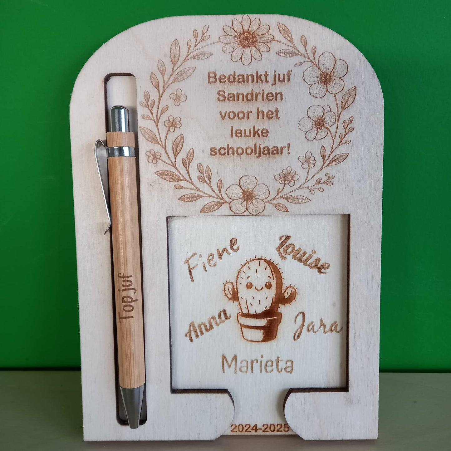 Post-it houder met pen