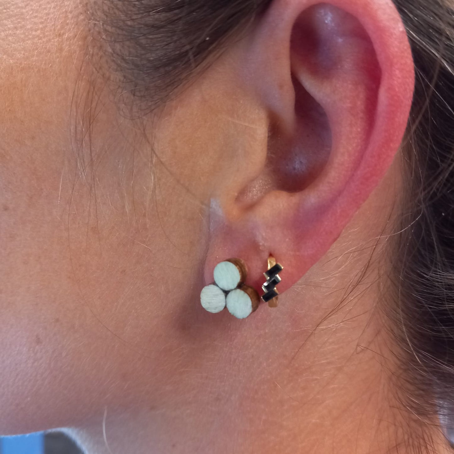 Oorbellen van recup-materiaal - verschillende vormen