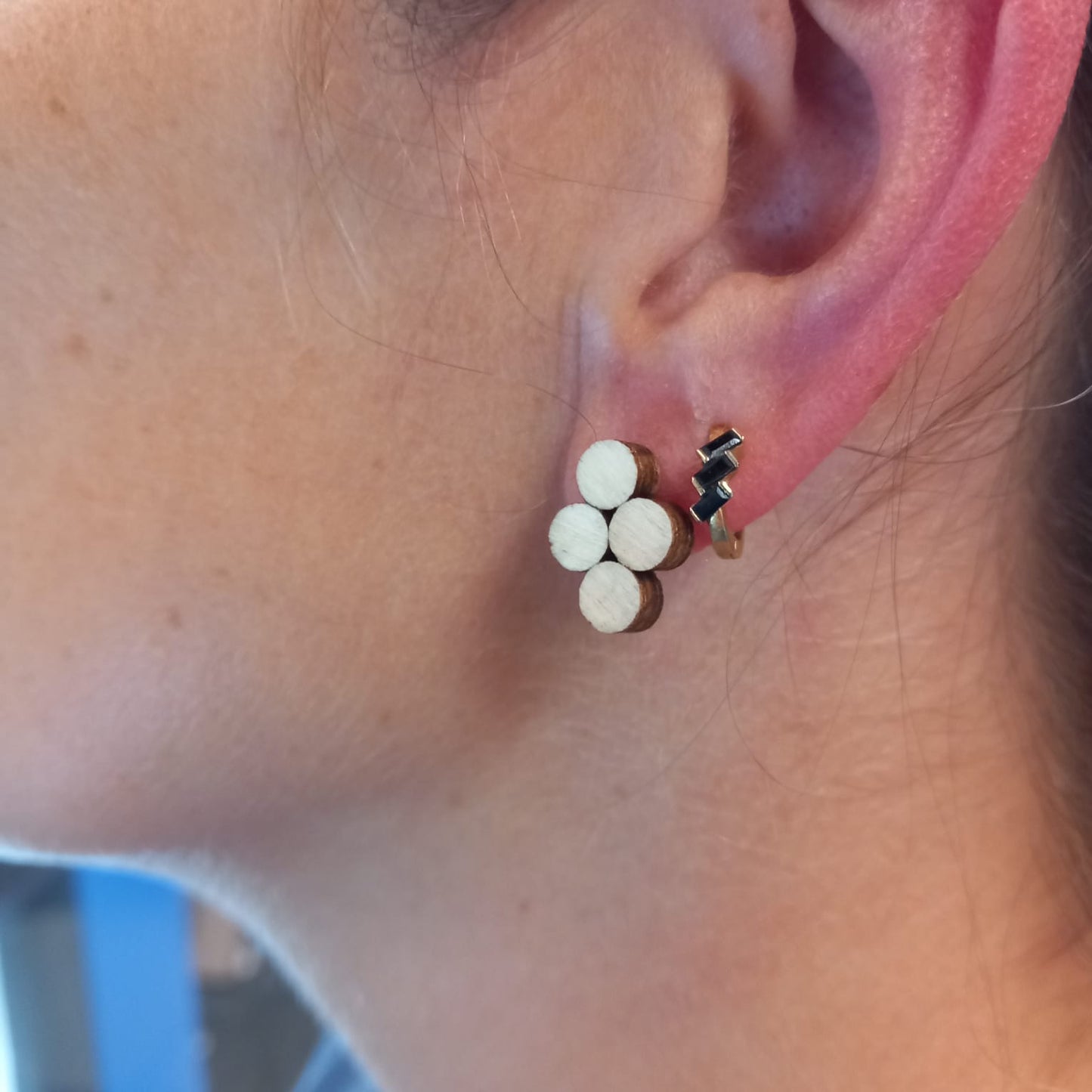 Oorbellen van recup-materiaal - verschillende vormen