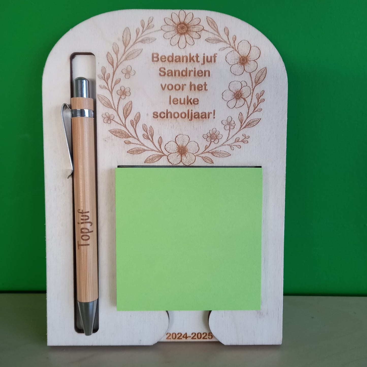 Post-it houder met pen