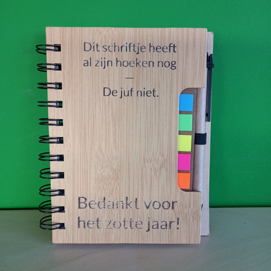 Schriftje met post-its