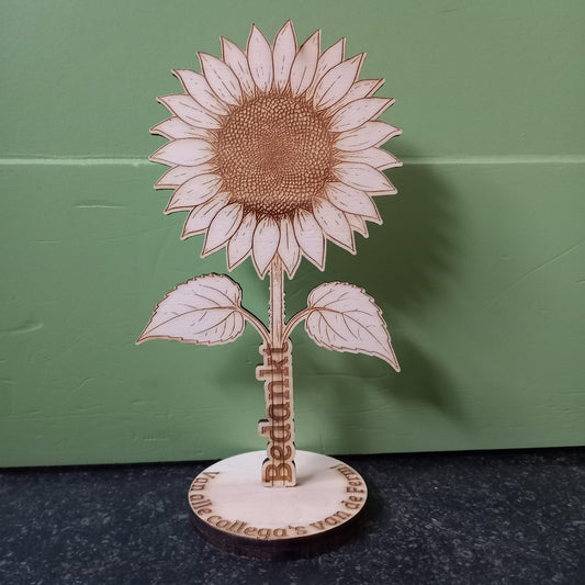 Zonnebloem 'Bedankt'