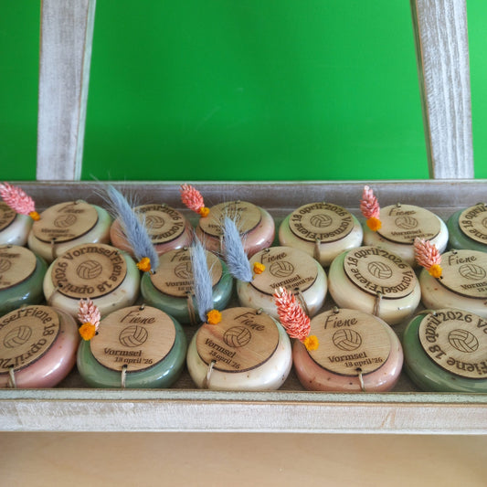 Gepersonaliseerd houten label (per 5)