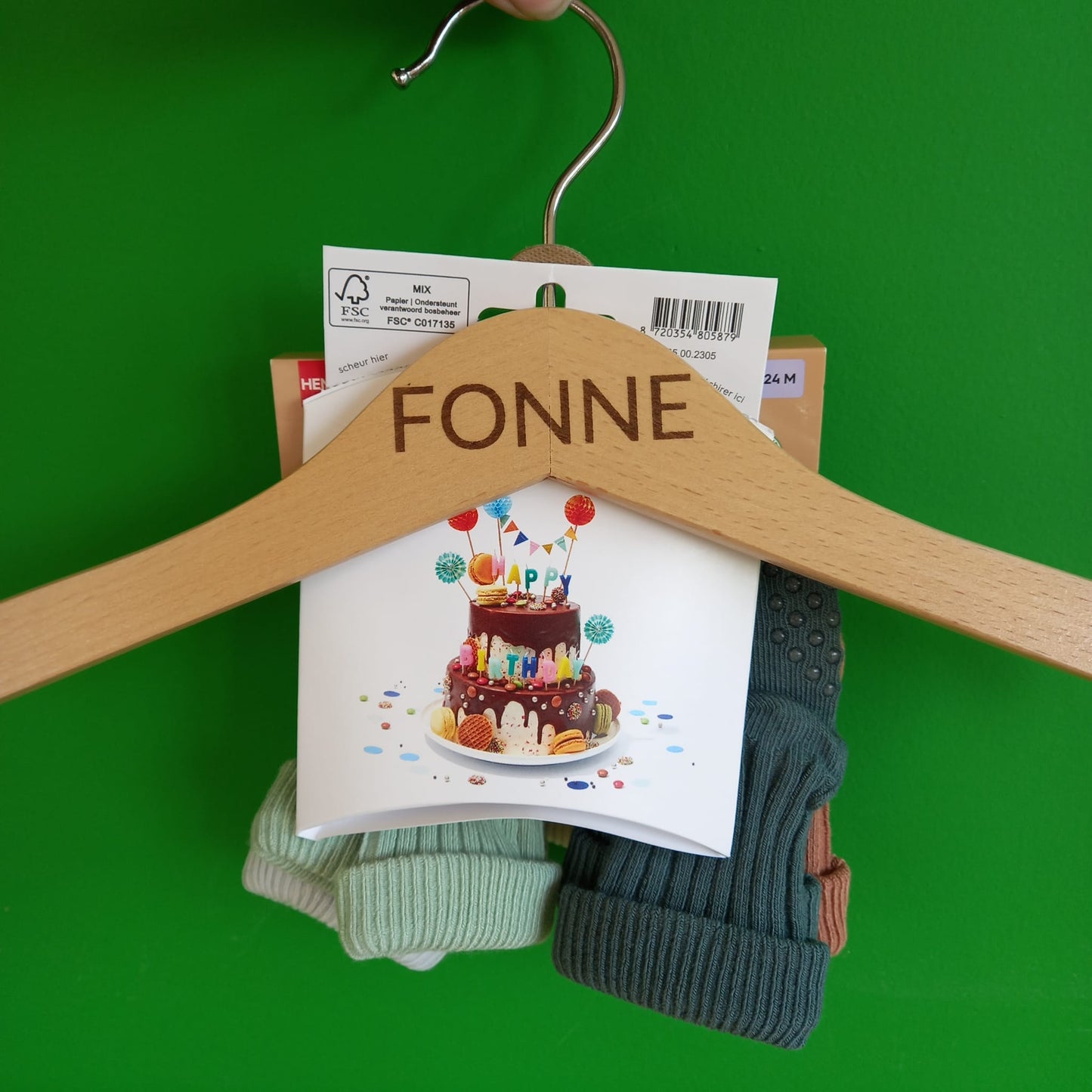 Bedrukte kapstok kids