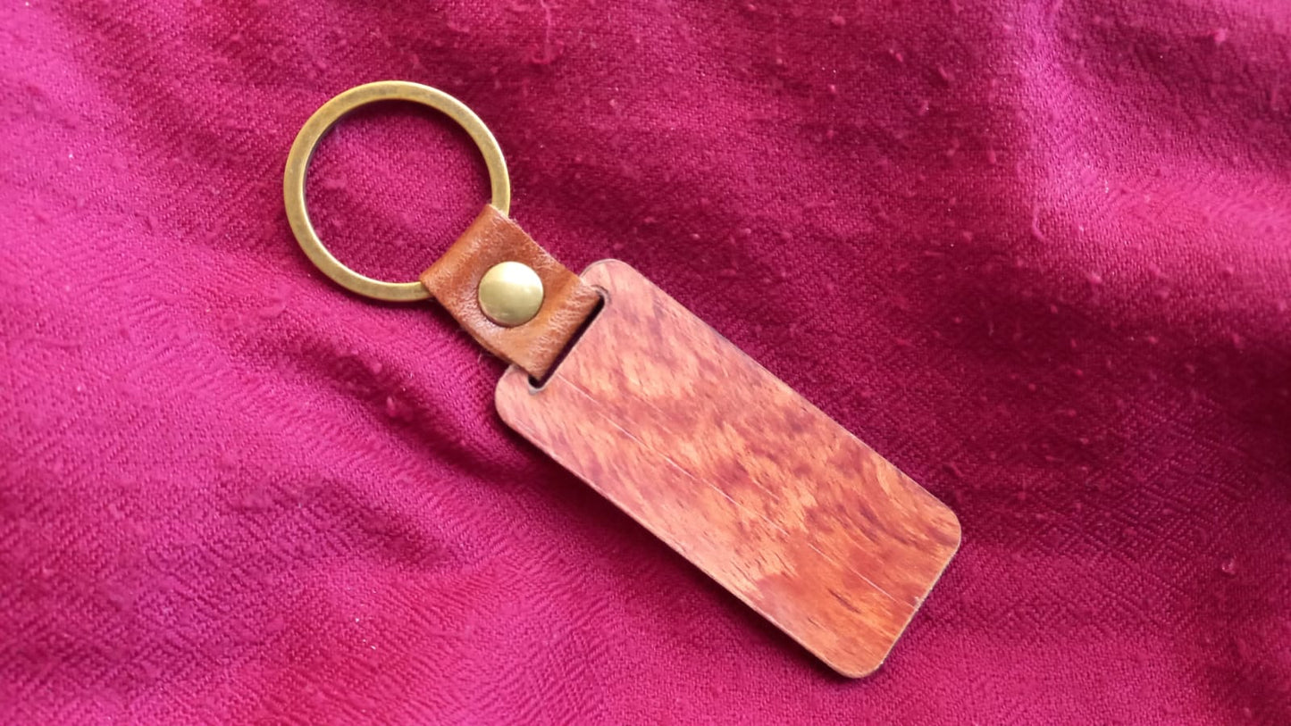 Rechthoekige sleutelhanger